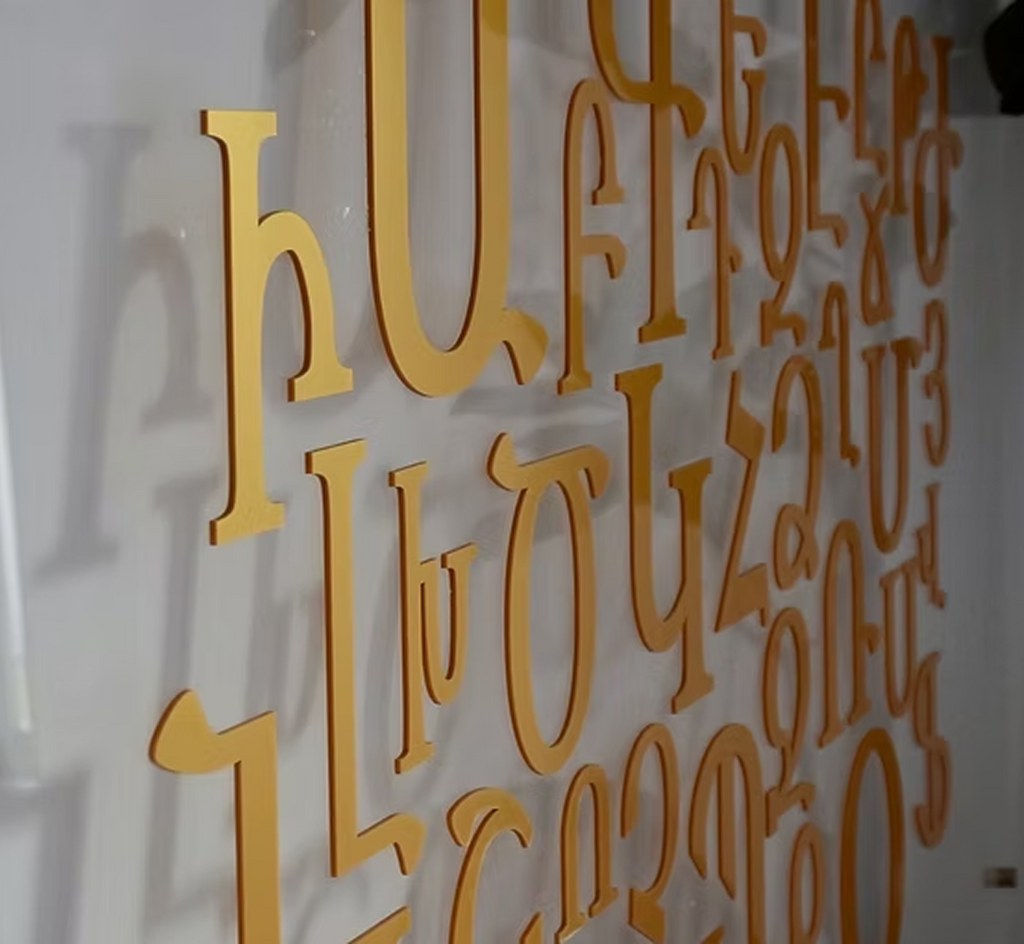 Eden Alphabet Modern - Large 72" x 45